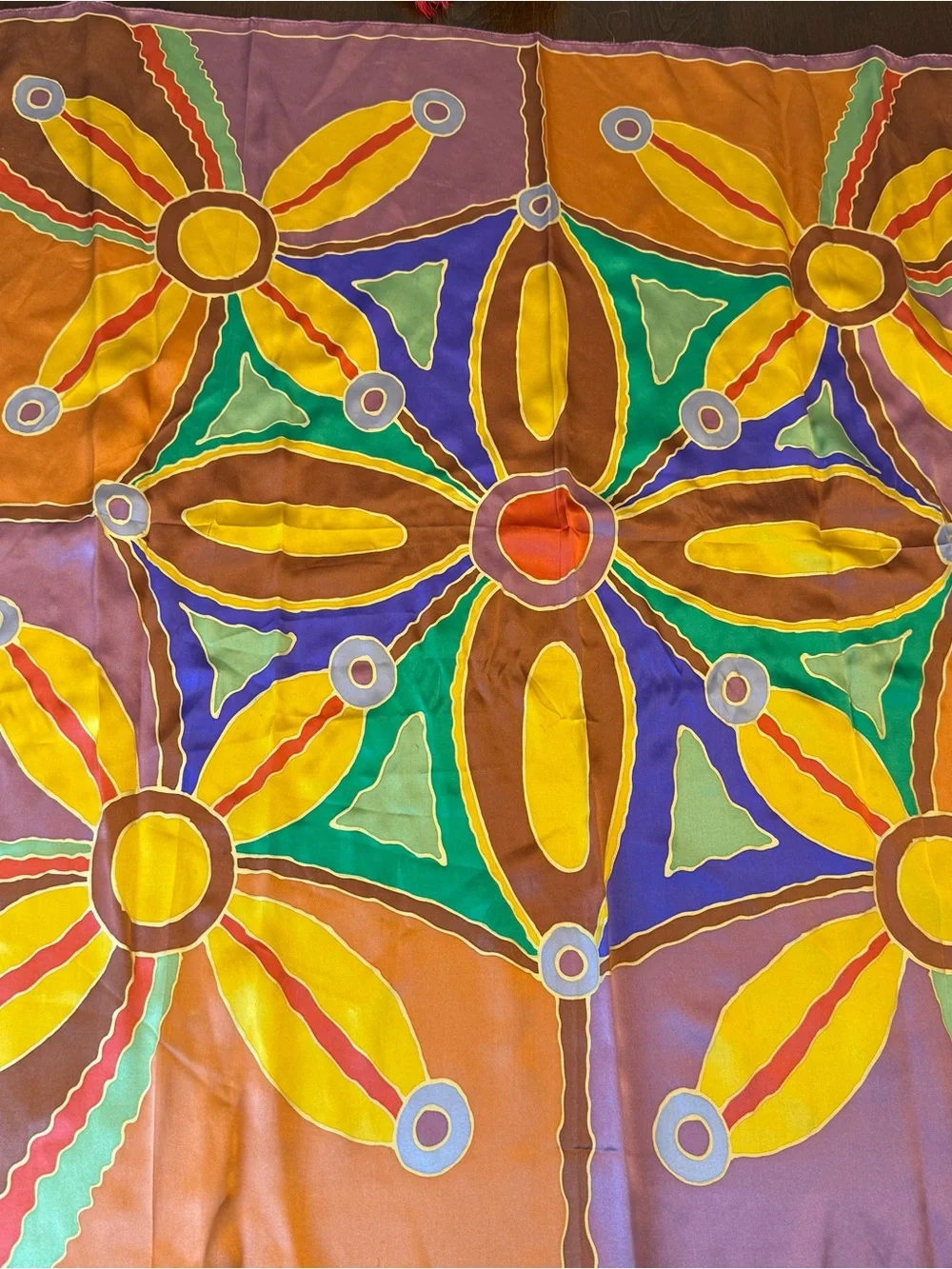Silk square scarf